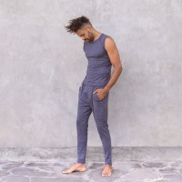 Jaya Herren Yogahose Johnny nightblue melange