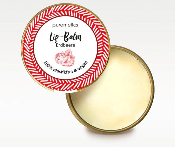 Puremetics Lippenpflege Lip Balm Erdbeere