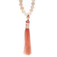 Phoenix Import Mala 12534 Kette rosa Aventurin mit Quaste 0,8cm