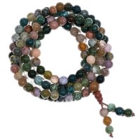 Phoenix Import Mala Kette 12147 indischer Achat 0,6cm