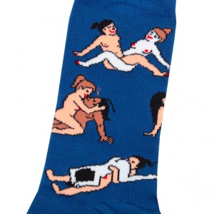 Coucou Suzette Unisex Socken Kamasutra blau