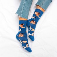 Coucou Suzette Unisex Socken Kamasutra blau
