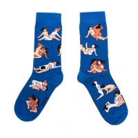 Coucou Suzette Unisex Socken Kamasutra blau