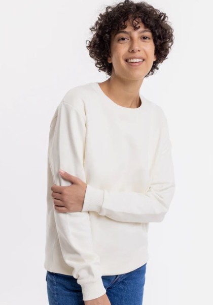 Rotholz Damen Pullover Logo off-white