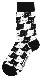 Dedicated Unisex Socken Sigtuna Pepita Cats Black