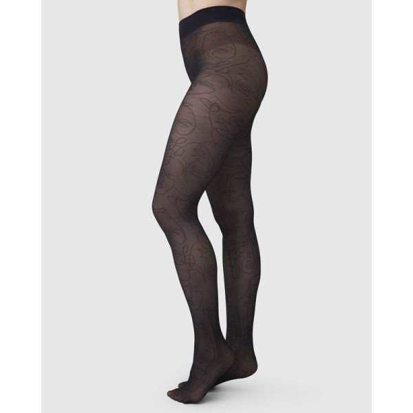 Swedish Stockings Damen Strumpfhose Helena Face black