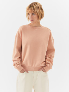 NINE TO FIVE Damen Pullover Big Sweater Dove blush fleece