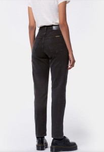 Nudie Jeans Damen Breezy Britt Black Worn