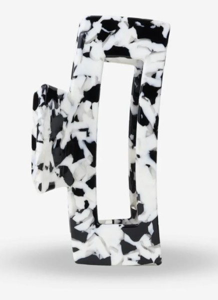 SASSTIE Haarklammer Big Crush Black Marble