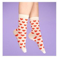 Coucou Suzette Unisex Socken Herzen