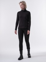 Lanius Damen Longsleeve Rollkragenshirt black