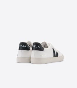 Veja Damen Schuhe CAMPO CHROMEFREE LEATHER WHITE BLACK