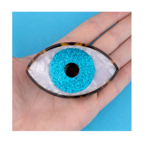 Coucou Suzette Haarklammer Gitzer Auge blau