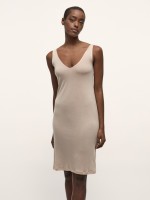 Lanius Damen Kleid /UNTERKLEID AUS TENCEL™ oat milk
