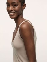 Lanius Damen Kleid /UNTERKLEID AUS TENCEL™ oat milk
