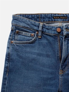 Nudie Jeans Damen Mellow Mae blue mud