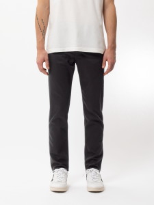 Nudie Jeans Herren Hose Steady Eddie II Dry Everblack