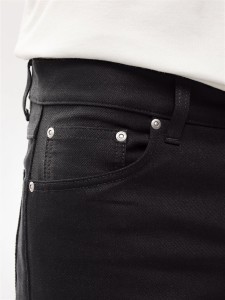 Nudie Jeans Herren Hose Steady Eddie II Dry Everblack