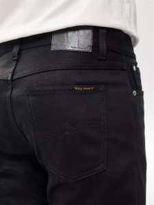 Nudie Jeans Herren Hose Steady Eddie II Dry Everblack