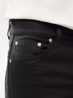 Nudie Jeans Herren Hose Steady Eddie II Dry Everblack