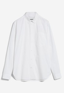 Armedangels Herren Hemd Paitaa Premium white