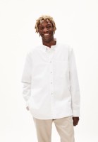 Armedangels Herren Hemd Paitaa Premium white