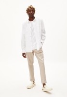 Armedangels Herren Hemd Paitaa Premium white