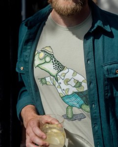 Lakor Herren T-Shirt Turbo Turtle Tea