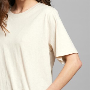 Dedicated Damen T-Shirt Vadstena vanilla white