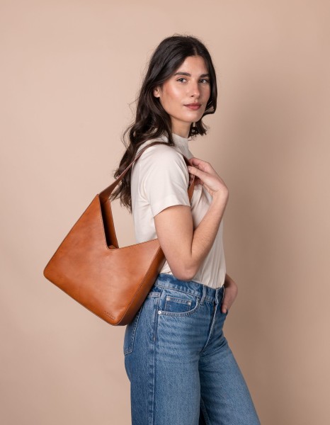 O my Bag Handtasche Vicky Cognac Classic Leather