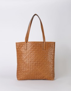 O my Bag Handtasche Georgia Woven Cognac Classic Leather