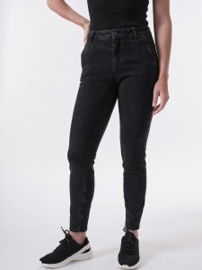 Lanius Damen Jeans High-Waist OCS black denim