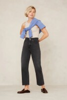 Kings of Indigo Damen Jeans Liora Cropped holo grey used