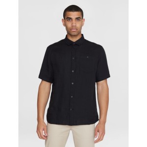 KnowledgeCotton Herren Hemd Kurzarm 1090064 Custom fit...