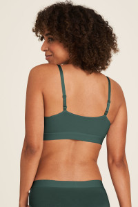 Tranquillo Damen Bralette Tencel dark green
