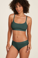 Tranquillo Damen Bralette Tencel dark green