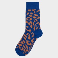 Dedicated Unisex Socken Sigtuna Leopard blue