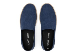 Toms Herren Schuhe Santiago recycled cotton canvas navy