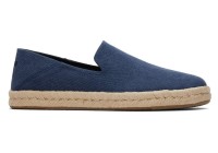 Toms Herren Schuhe Santiago recycled cotton canvas navy