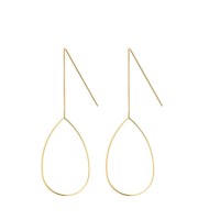 Juulry Damen Ohrringe J-006 Tropfen Gold