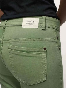 Lanius Damen Jeans High-Waist aus Biobaumwolle jade
