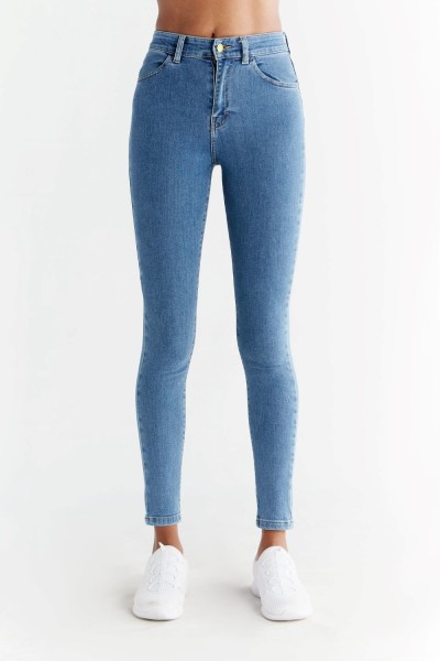 True North Damen Jeans Skinny Fit Sapphire Blue