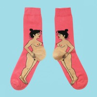 Coucou Suzette Unisex Socken Babybauch brünett 35-44