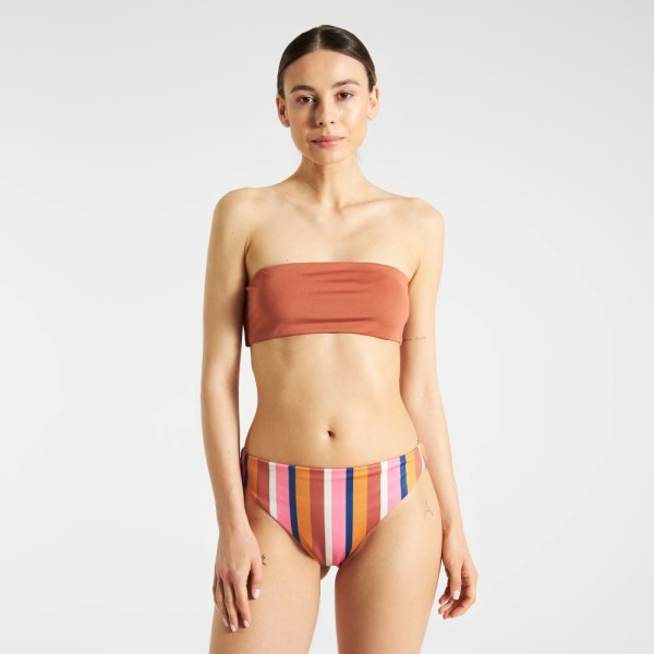 Dedicated Damen Bikini Slip Sanda Irregular Stripe Multi Colour