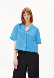 Armedangels Damen Bluse Leaanne Lino Blueniverse