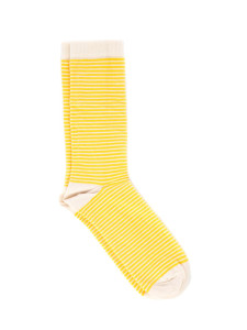 Albero Natur Unisex Socken gelb gestreift