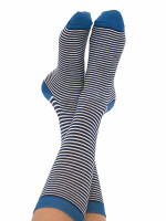 Albero Natur Unisex Socken blau gestreift