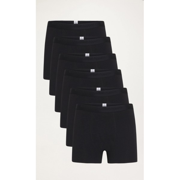 KnowledgeCotton Herren Boxershort 6er Pack 1110077  black jet