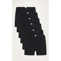 KnowledgeCotton Herren Boxershort 6er Pack 1110077  black jet