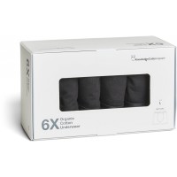 KnowledgeCotton Herren Boxershort 6er Pack 1110077  black jet
